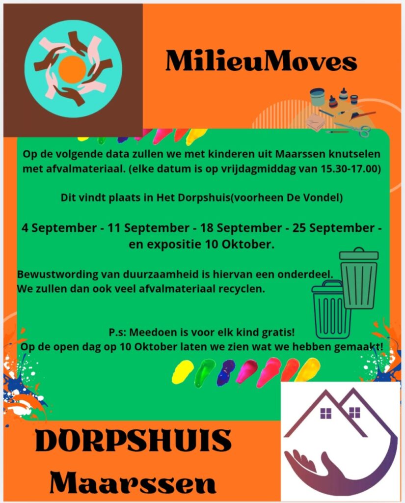 knutselen met afvalmateriaal - milieumoves
